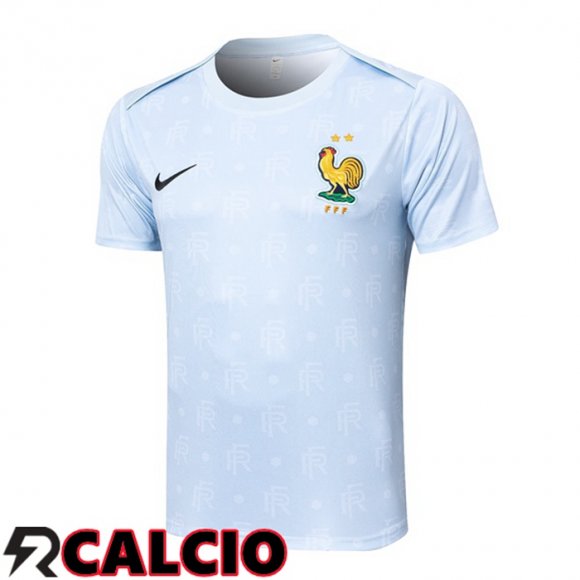 T Shirt Allenamento Francia Blu 2024/2025