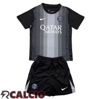 Maglie Calcio Paris PSG Bambino Portiere Nero 2025/2026