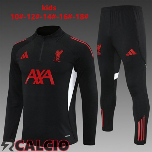 Insieme Tuta Calcio FC Liverpool Bambino Nero 2025/2026