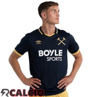 Terza Maglie Calcio West Ham United Nero 2025/2026