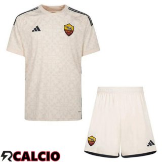Seconda Maglia AS Roma Bambino Giallo 2023/2024