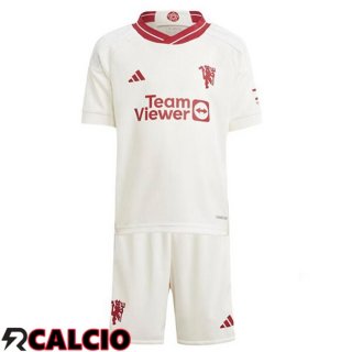Terza Maglia Manchester United Bambino Bianco 2023/2024