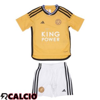 Terza Maglia Leicester City Bambino Giallo 2023/2024