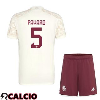 Terza Maglia Bayern Monaco (Pavard 5) Bambino Giallo 2023/2024