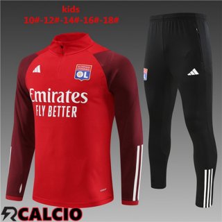 Insieme Tuta Calcio Lyon OL Bambino Rosso 2023/2024
