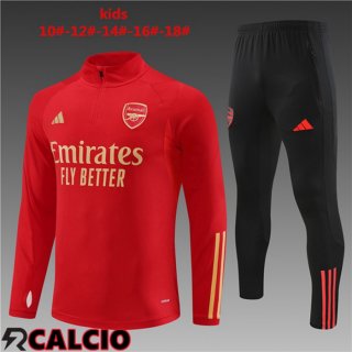 Insieme Tuta Calcio Arsenal Bambino Rosso 2023/2024