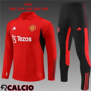 Insieme Tuta Calcio Manchester United Bambino Rosso 2023/2024