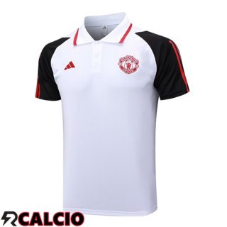 Maglia Polo Manchester United Bianco 2023/2024