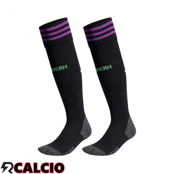 Seconda Calzini Calcio Bayern Monaco Nero 2023/2024