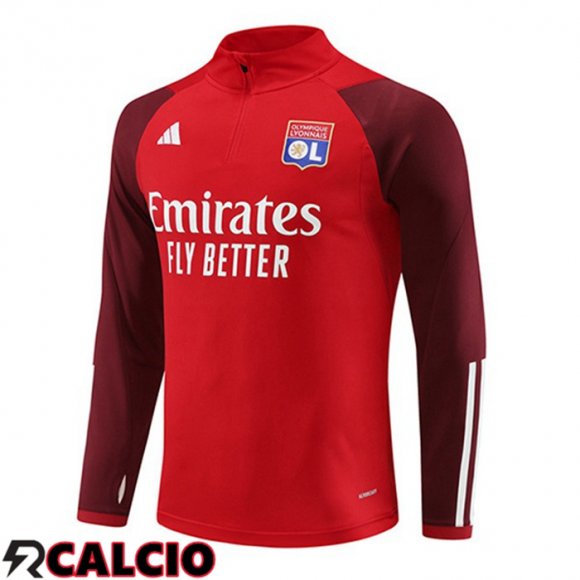 Felpa Allenamento Lyon OL Rosso 2023/2024