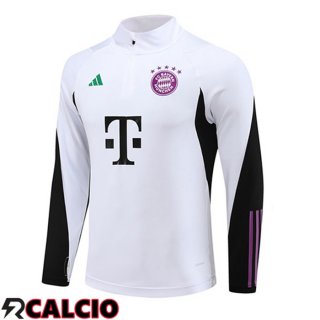 Felpa Allenamento Bayern Monaco Bianco 2023/2024