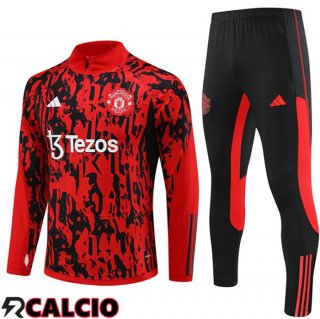 Insieme Tuta Calcio Manchester United Rosso Nero 2023/2024