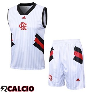 Canotta Calcio Flamengo + Pantaloncini Bianco 2023/2024
