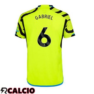 Seconda Maglia Arsenal (GABRIEL 6) Verde 2023/2024