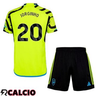 Seconda Maglia Arsenal (JORGINHO 20) Bambino Verde 2023/2024