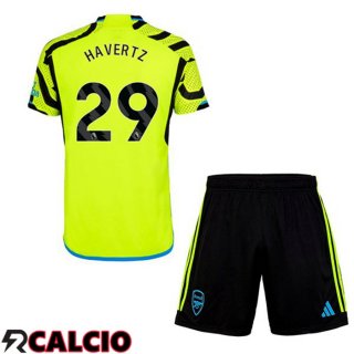 Seconda Maglia Arsenal (HAVERTZ 29) Bambino Verde 2023/2024