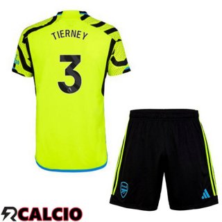 Seconda Maglia Arsenal (TIERNEY 3) Bambino Verde 2023/2024