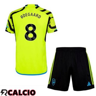 Seconda Maglia Arsenal (ØDEGAARD 8) Bambino Verde 2023/2024