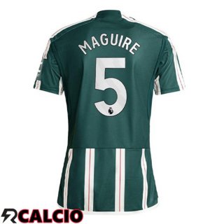 Seconda Maglia Manchester United (Maguire 5) Verde 2023/2024