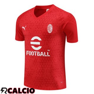 T Shirt Allenamento AC Milan Rosso 2023/2024