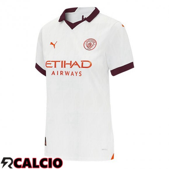 Seconda Maglia Manchester City Donna Bianco 2023/2024