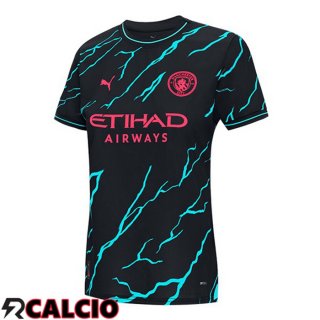 Terza Maglia Manchester City Donna Blu Nero 2023/2024