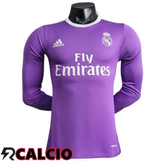 Seconda Maglia Real Madrid Retro Manica Lunga 2014/2015