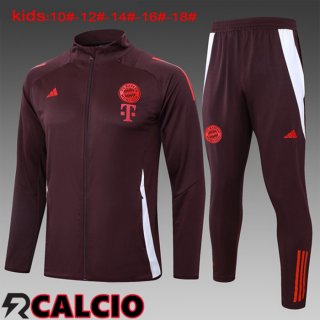 Insieme Tuta Calcio - Giacca Bayern Monaco Bambino Rosso 2024/2025