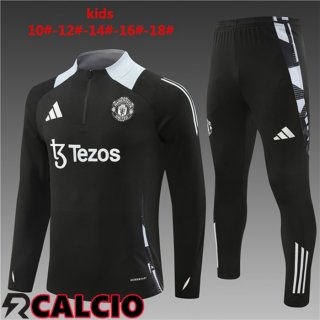 Insieme Tuta Calcio Manchester United Bambino Nero 2024/2025
