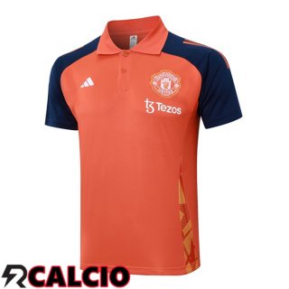 Maglia Polo Manchester United Arancia 2024/2025