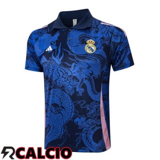 Maglia Polo Real Madrid Blu Reale 2024/2025