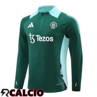 Felpa Allenamento Manchester United Verde 2024/2025