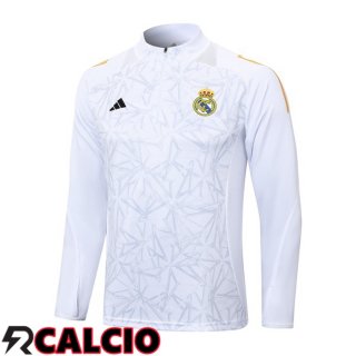 Felpa Allenamento Real Madrid Bianco 2024/2025