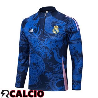 Felpa Allenamento Real Madrid Blu Reale 2024/2025