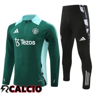 Insieme Tuta Calcio Manchester United Verde 2024/2025