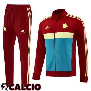 Insieme Tuta Calcio - Giacca AS Roma Rosso 2024/2025  Insieme Tuta Calcio - Giacca AS Roma Rosso 2024/2025
