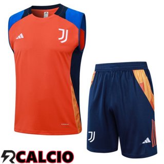 Canotta Allenamento Juventus + Pantaloncini Arancia 2024/2025