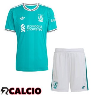Terza Maglia FC Liverpool Bambino Verde 2025/2026