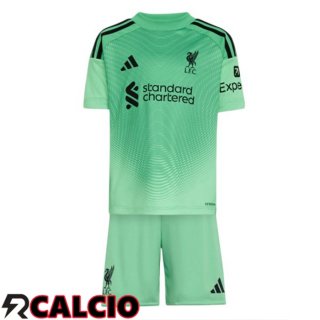 Maglia FC Liverpool Bambino Portiere Verde 2025/2026