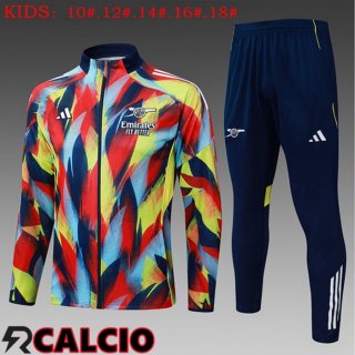 Insieme Tuta Calcio - Giacca Arsenal Bambino Rosso Blu 2025/2026