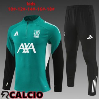 Insieme Tuta Calcio FC Liverpool Bambino Verde 2025/2026