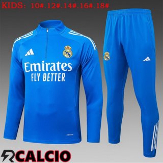 Insieme Tuta Calcio Real Madrid Bambino Blu 2025/2026