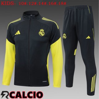 Insieme Tuta Calcio Real Madrid Bambino Nero 2025/2026