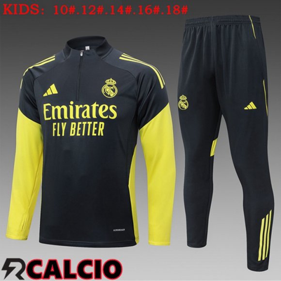 Insieme Tuta Calcio Real Madrid Bambino Grigio 2025/2026
