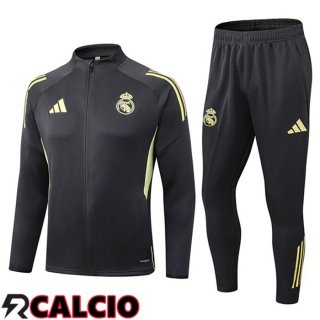 Insieme Tuta Calcio - Giacca Real Madrid Grigio 2025/2026