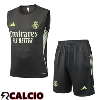 Canotta Allenamento Real Madrid + Pantaloncini Verde 2025/2026