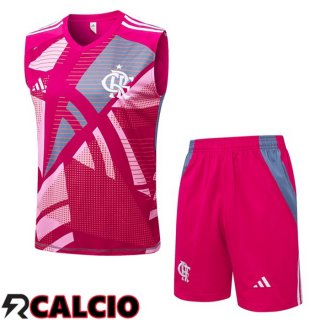 Canotta Allenamento Flamengo + Pantaloncini Rosa 2025/2026