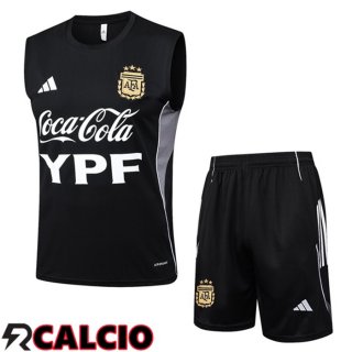 Canotta Allenamento Argentina + Pantaloncini Nero 2025/2026
