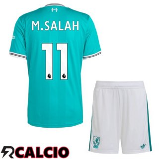 Terza Maglia FC Liverpool (M.SALAH 11) Bambino Verde 2025/2026