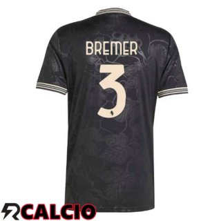 Terza Maglia Juventus (BREMER 3) Nero 2025/2026